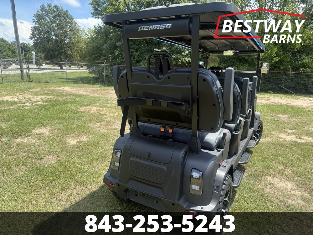 New 2026 Denago EV ROVER XXL-T MATTE BLACK Golf Cart