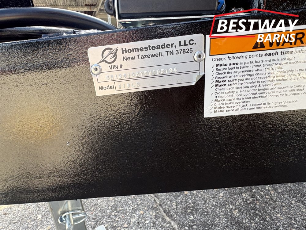 New 2027 HOMESTEADER 6 X 10 DECKOVER Dump