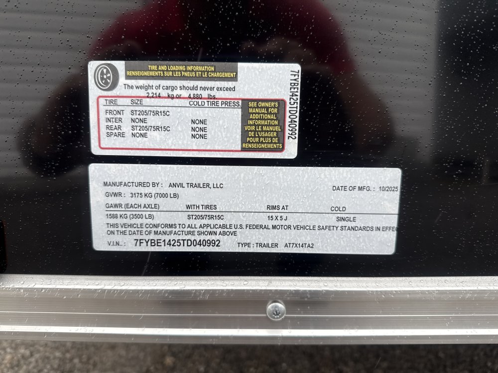 New 2026 Anvil Trailers 7X14 Enclosed Cargo