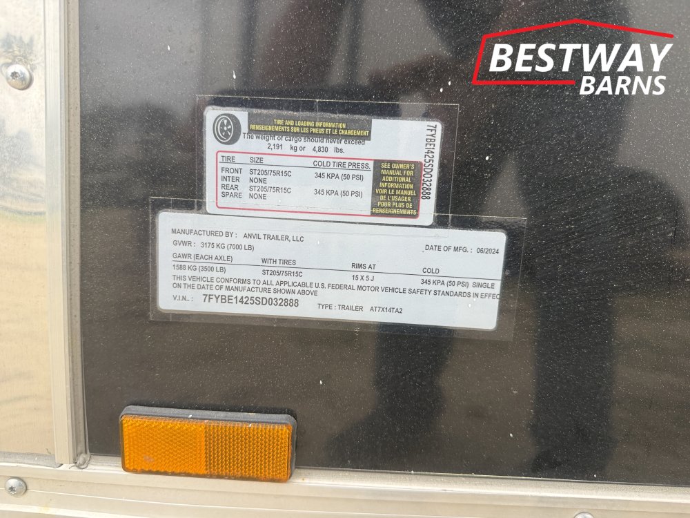 REPO 2025 Anvil 7X14 Enclosed Cargo