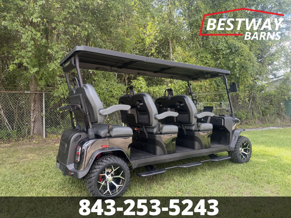 New 2026 Denago EV ROVER XXL-T BLACK Golf Cart