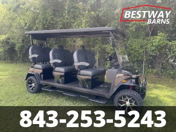 New 2026 Denago EV ROVER XXL-T BLACK Golf Cart