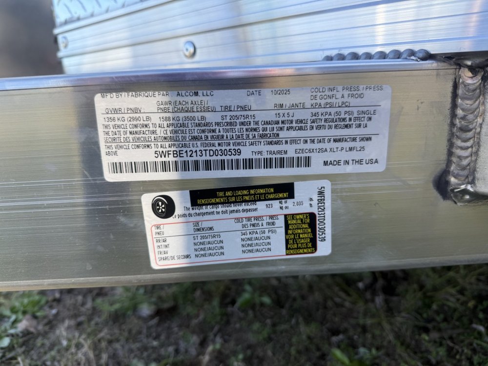 New 2026 Alcom 6X12 SA ALUMINUM Enclosed Cargo