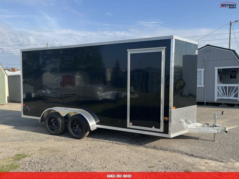 New 2025 Alcom XLT 7X16 ALUMINUM Enclosed Cargo