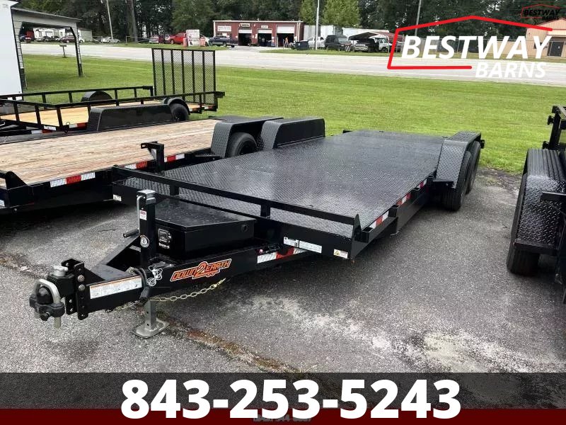 New 2026 Down 2 Earth 82X20 POWER TILT SOLID STEEL Deck Car Hauler