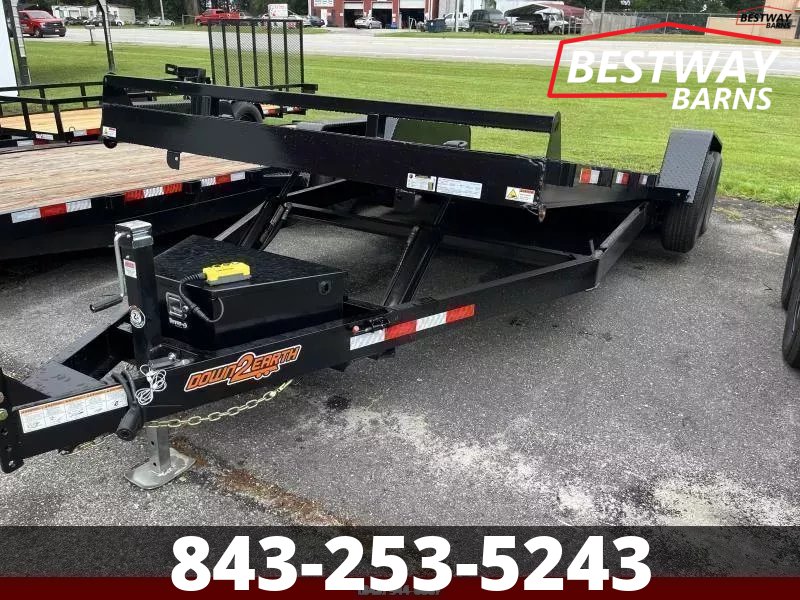 New 2026 Down 2 Earth 82X20 POWER TILT SOLID STEEL Deck Car Hauler