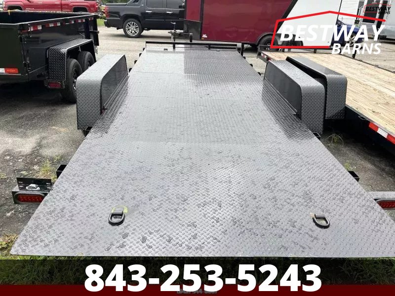New 2026 Down 2 Earth 82X20 POWER TILT SOLID STEEL Deck Car Hauler