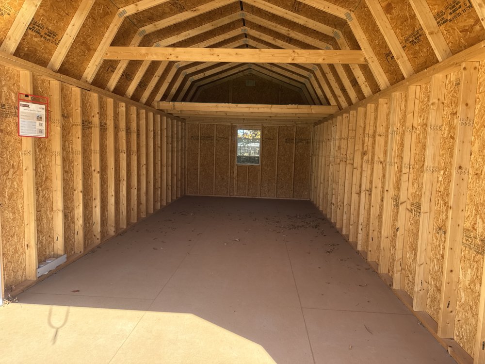 New 2025 Old Hickory 12X28 GARAGE Barn