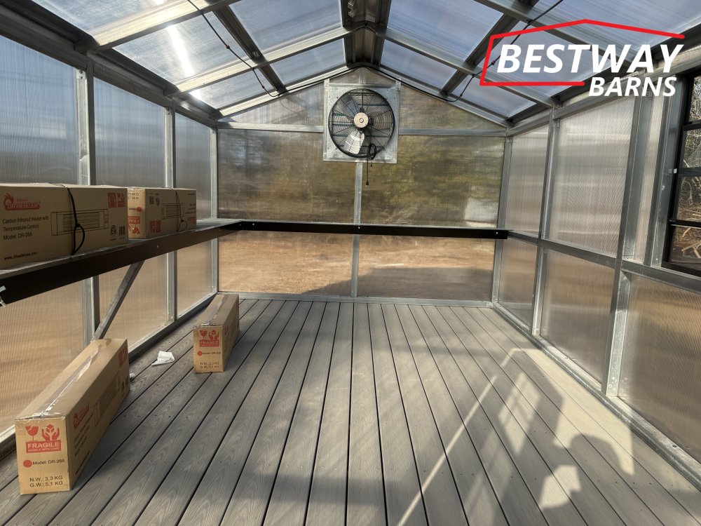 New 2026 Heritage Building 10 X 16 GREENHOUSE Utility Shed