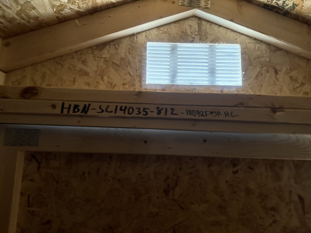 New 2025 Old Hickory 8X12 Barn