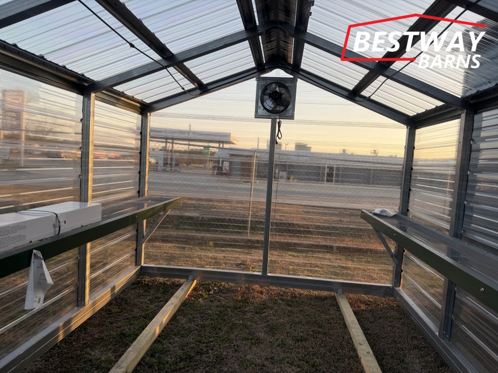 New 2025 Heritage Building 10X12 GREENHOUSE Utility Shed