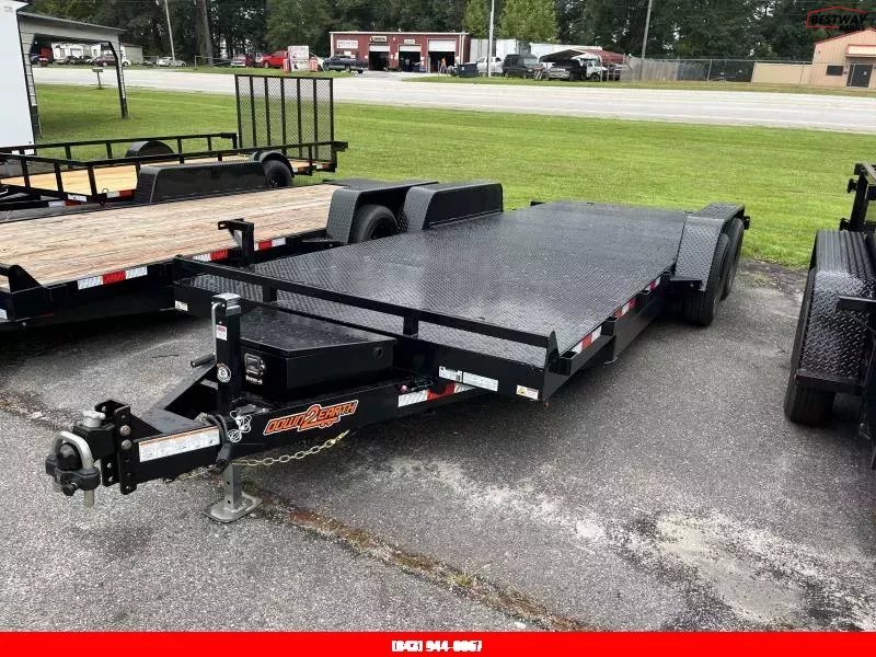 New 2025 Down 2 Earth 82X20 POWER TILT SOLID STEEL Deck Car Hauler
