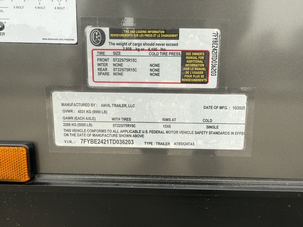 New 2026 Anvil Trailers 8.5 X 24' BLACKOUT Enclosed Cargo