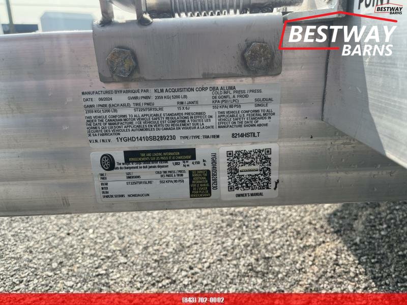 New 2026 Aluma 8214HS TILT Sling Shot Car Hauler