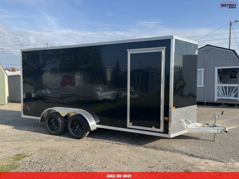 New 2025 Alcom XLT 7X16 ALUMINUM Enclosed Cargo