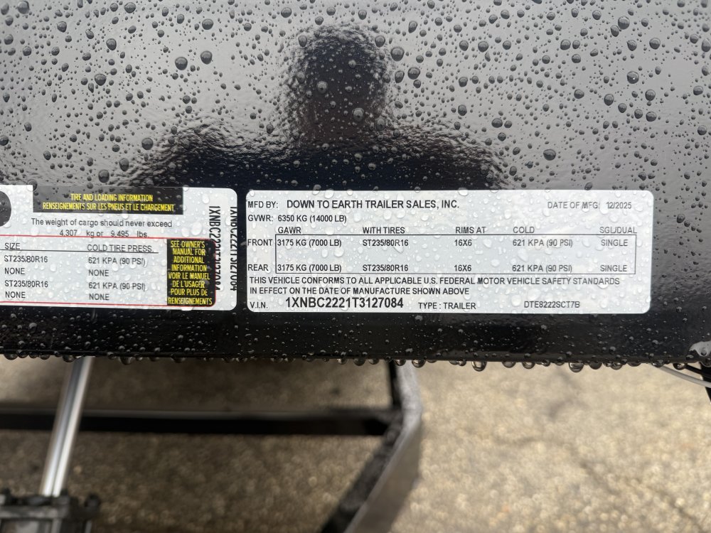 New 2026 Down 2 Earth 82 X 22' STEEL DECK POWER TILT Car Hauler