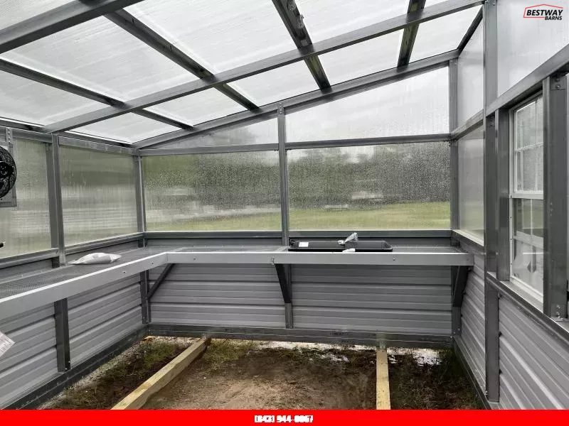 New 2025 Heritage Building 8X12 GREENHOUSE Utility Shed