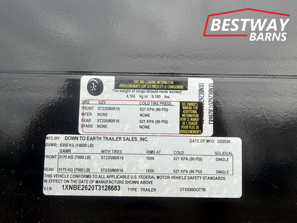 New 2026 Down 2 Earth 102 X 26' POWER TILT 14K Equipment