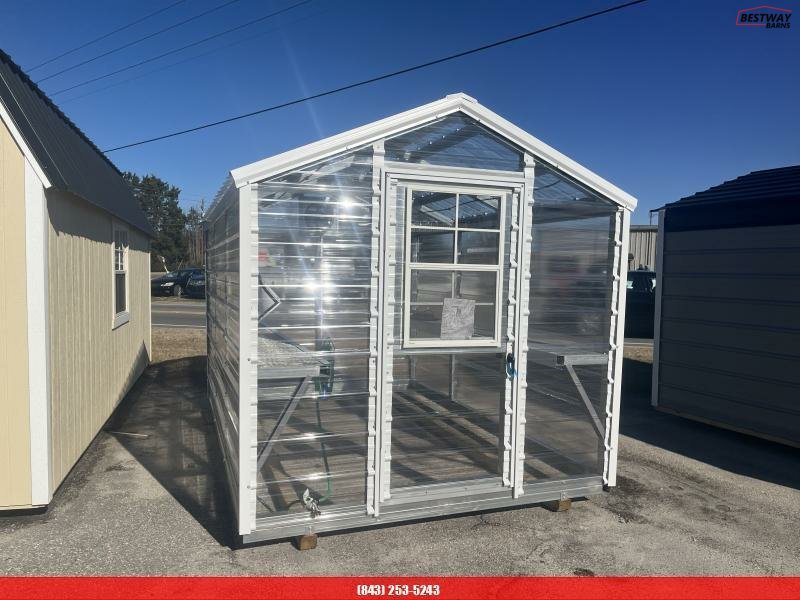 New 2024 Heritage Building 8X12 GREENHOUSE Utility Shed