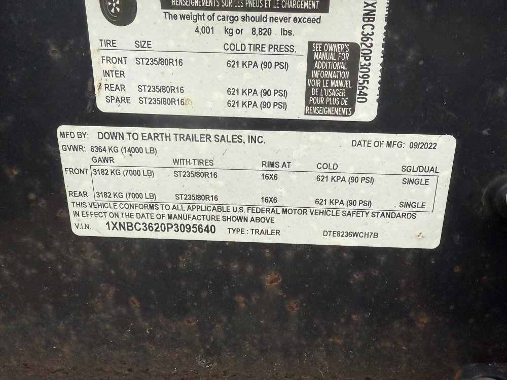 REPO 2023 Down 2 Earth 82 X 36' DUAL CAR HAULER Car Hauler