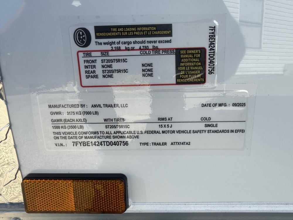 New 2026 Anvil 7X14 Enclosed Cargo