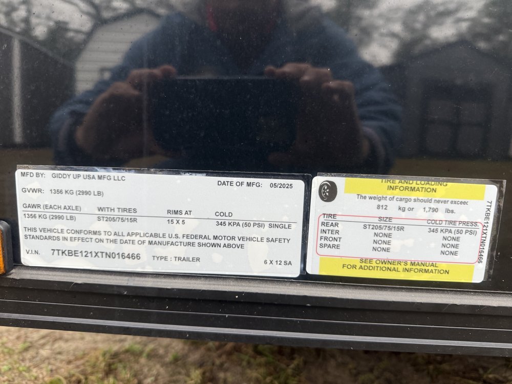 REPO 2026 Giddy Up 6 X 12 BLACKOUT Enclosed Cargo