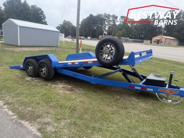 New 2027 Down 2 Earth 82X20 POWER TILT WOOD Deck Car Hauler