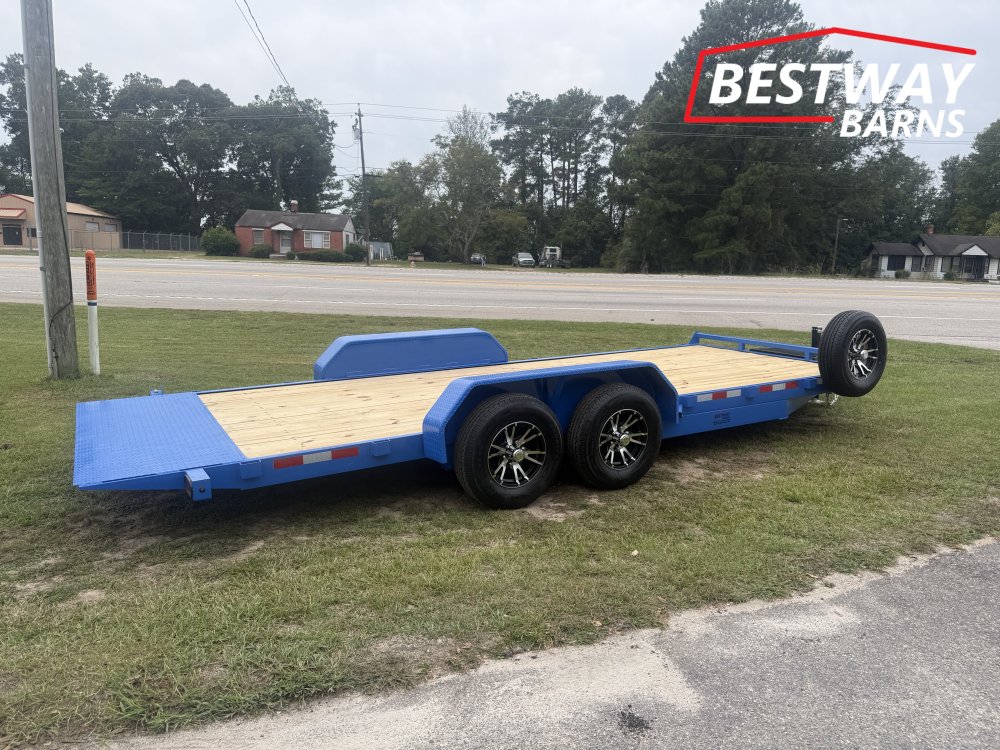 New 2027 Down 2 Earth 82X20 POWER TILT WOOD Deck Car Hauler