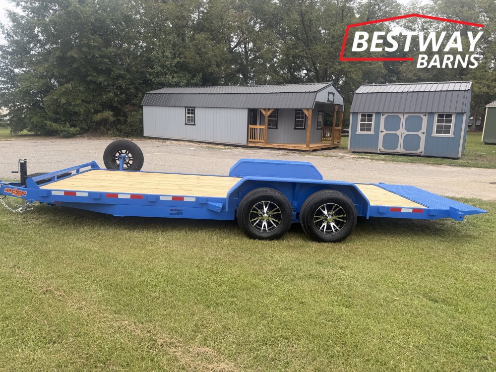 New 2027 Down 2 Earth 82X20 POWER TILT WOOD Deck Car Hauler