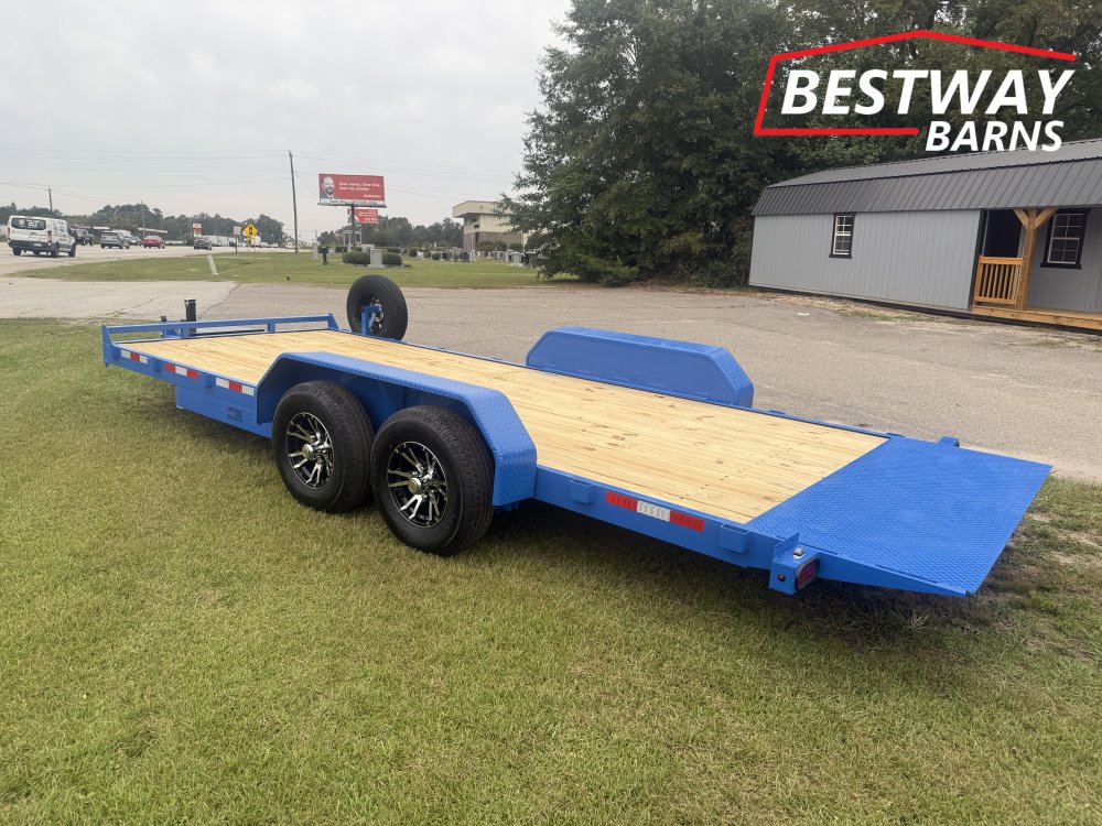 New 2027 Down 2 Earth 82X20 POWER TILT WOOD Deck Car Hauler