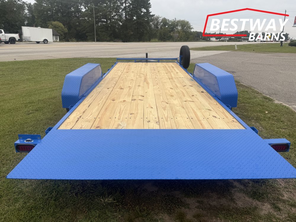 New 2027 Down 2 Earth 82X20 POWER TILT WOOD Deck Car Hauler