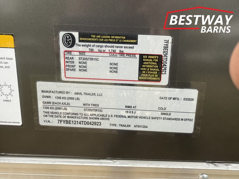 New 2026 Anvil 6X12 Enclosed Cargo