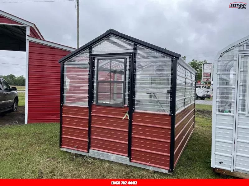 New 2024 Heritage Building 8X12 GREENHOUSE Utility Shed