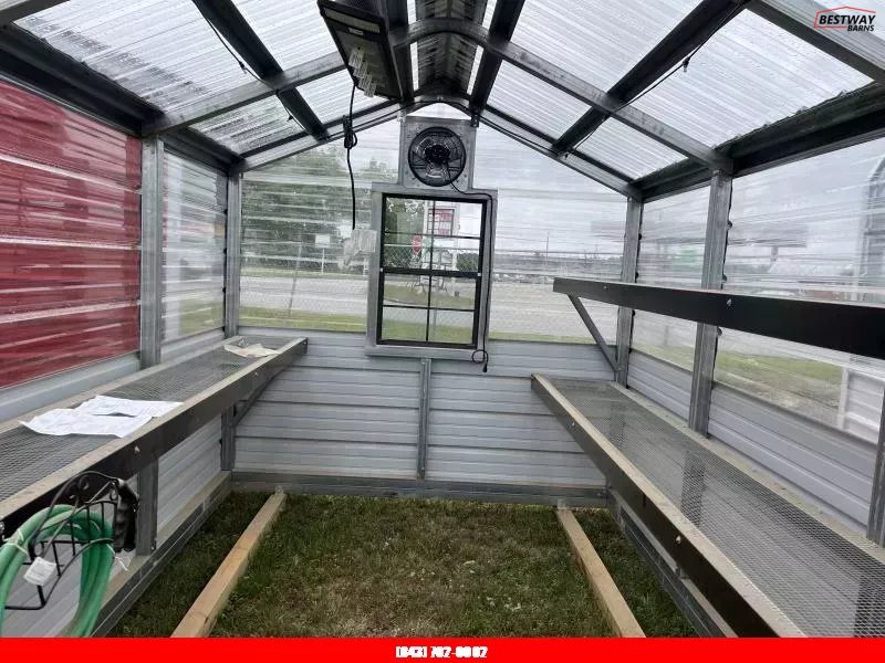 New 2024 Heritage Building 8X12 GREENHOUSE Utility Shed