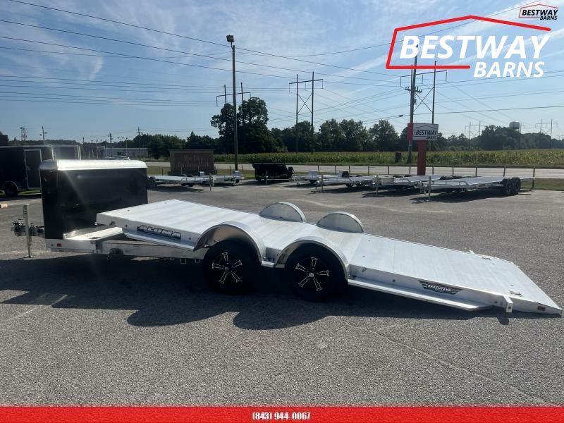 New 2027 Aluma 8218 EXECUTIVE TILT W/ CARGO BOX Car Hauler