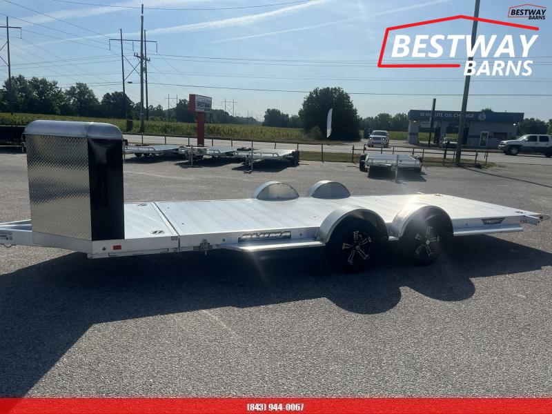 New 2027 Aluma 8218 EXECUTIVE TILT W/ CARGO BOX Car Hauler