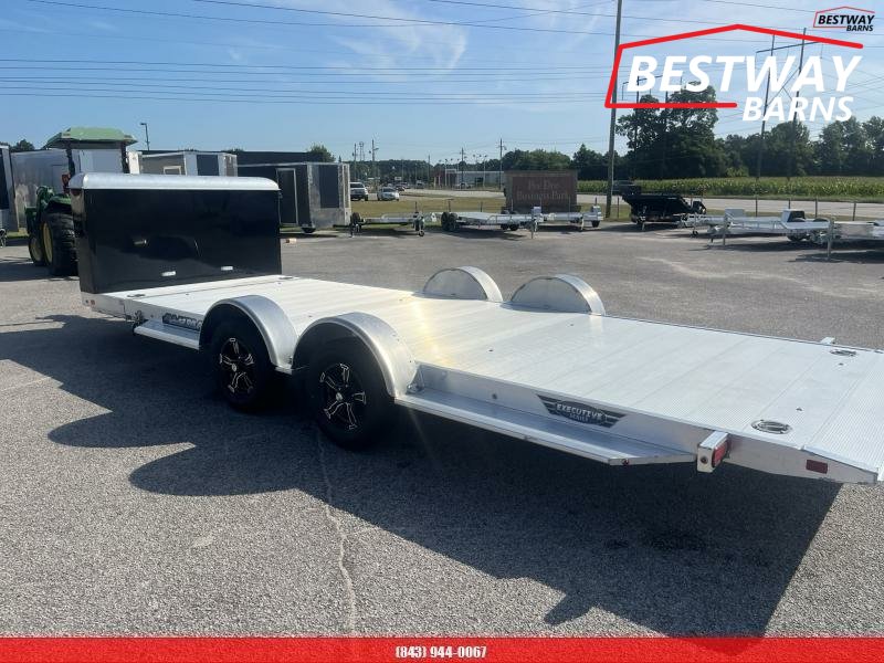 New 2027 Aluma 8218 EXECUTIVE TILT W/ CARGO BOX Car Hauler
