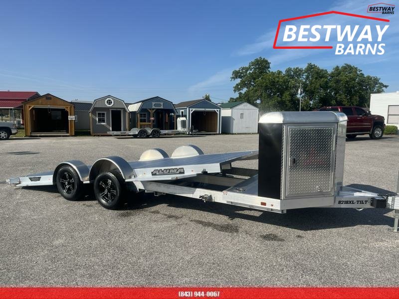 New 2027 Aluma 8218 EXECUTIVE TILT W/ CARGO BOX Car Hauler