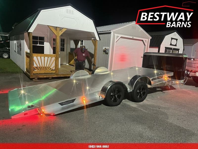 New 2027 Aluma 8218 EXECUTIVE TILT W/ CARGO BOX Car Hauler