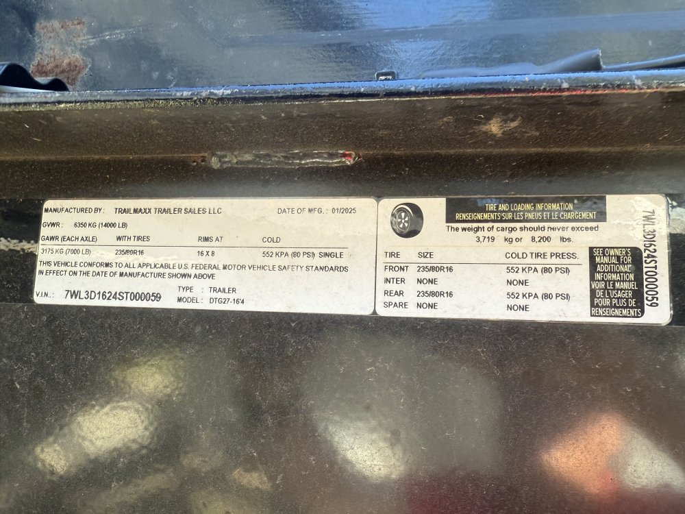 REPO 2025 Trail Maxx GOOSENECK DUMP Dump