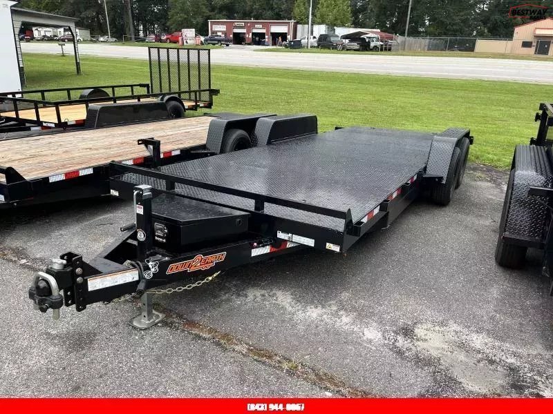 New 2026 Down 2 Earth 82X20 POWER TILT SOLID STEEL Deck Car Hauler