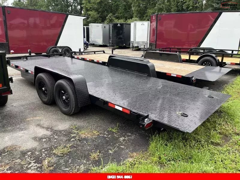 New 2026 Down 2 Earth 82X20 POWER TILT SOLID STEEL Deck Car Hauler