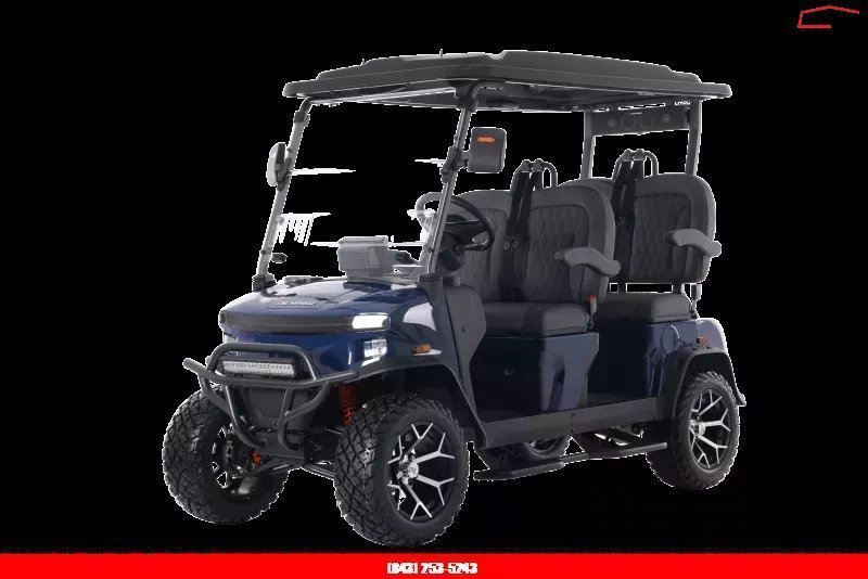 New 2026 Denago EV ROVER XL BLUE Golf Cart