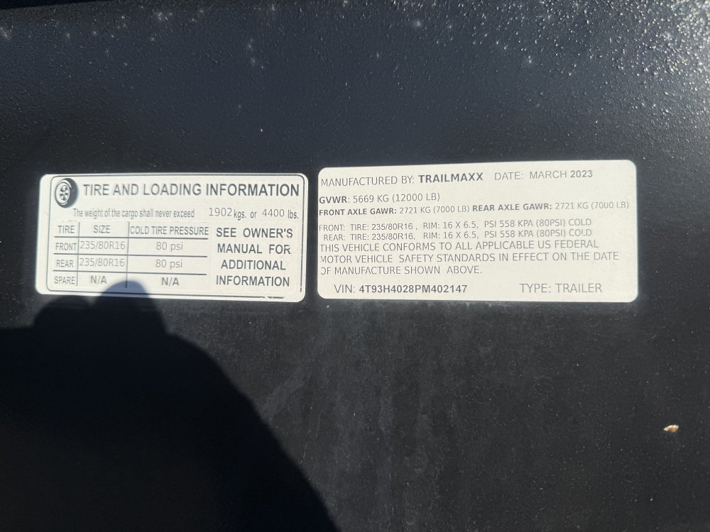 REPO 2023 Trailmaxx GOOSENECK Equipment