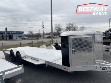 New 2027 Aluma 8220H XL TILT W/ CARGO BOX Car Hauler