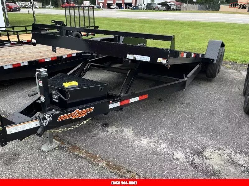 New 2026 Down 2 Earth 82X20 POWER TILT SOLID STEEL Deck Car Hauler