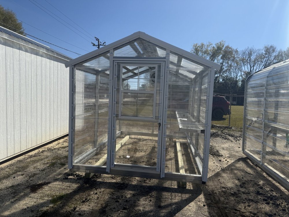 New 2025 Heritage Building 8X12 GREENHOUSE Utility Shed