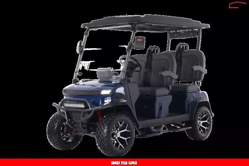 New 2026 Denago EV ROVER XL BLUE Golf Cart