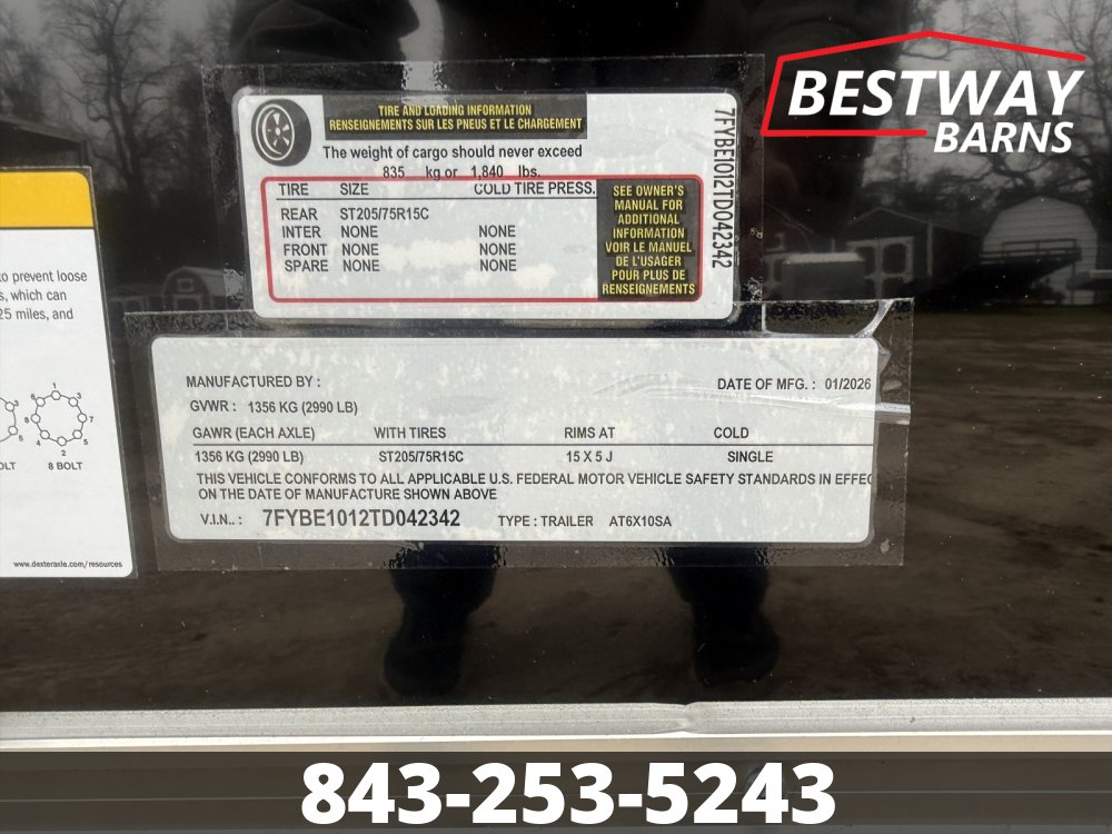 New 2026 Anvil 6 X 10 Enclosed Cargo