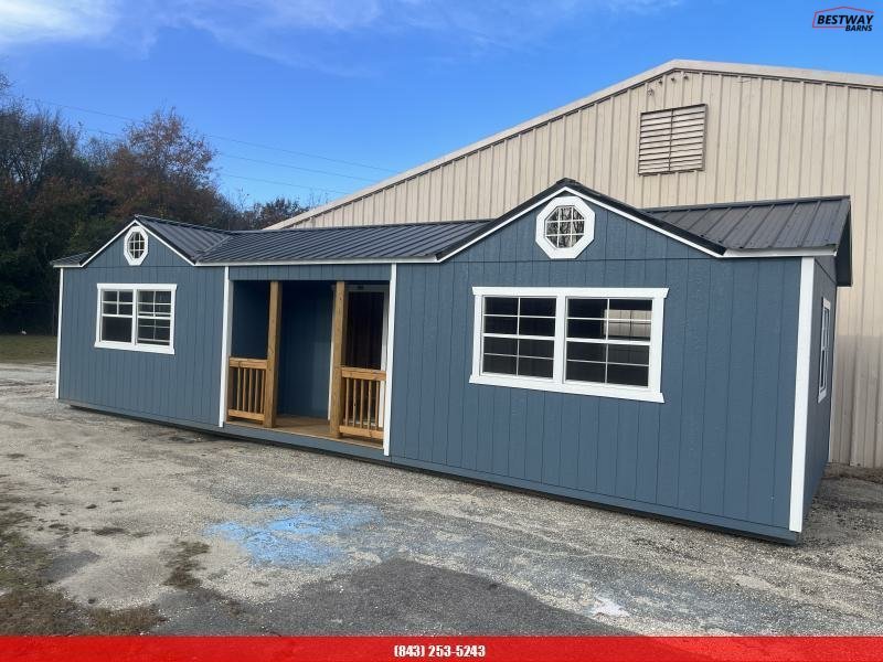 Used 2024 Old Hickory 14X40 SIDE GABLE DORMER REPO Utility Shed